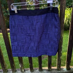 NWOT Banana Republic Purple and Black Skirt